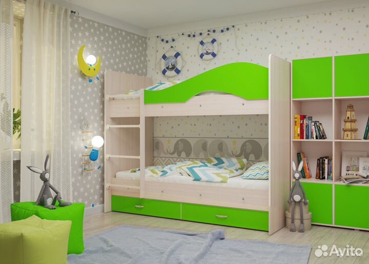 Кровать двухъярусная 