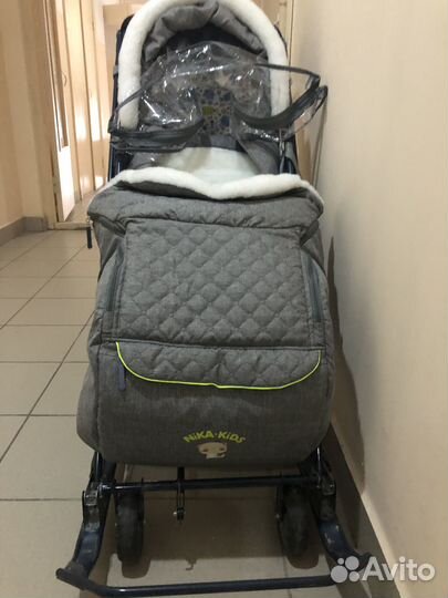 Детские санки коляска ника