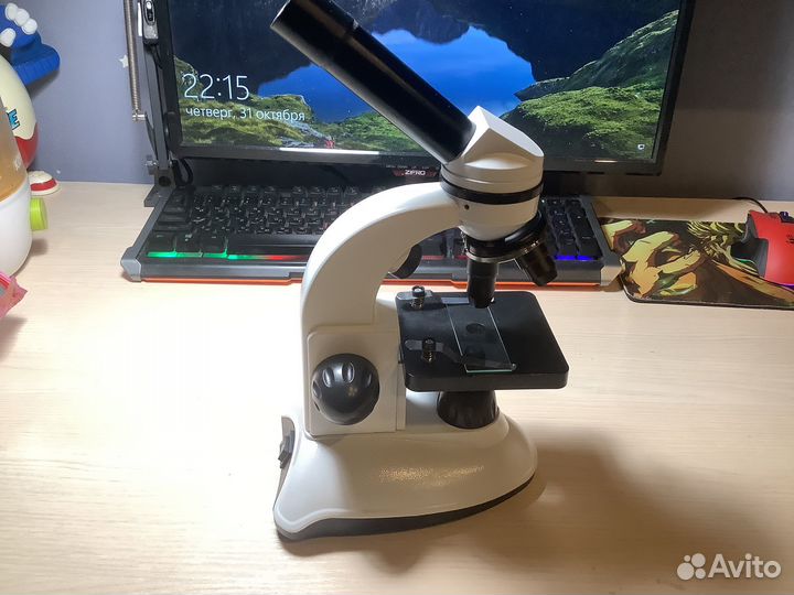Микроскоп (увелечение x5 x10 x40)