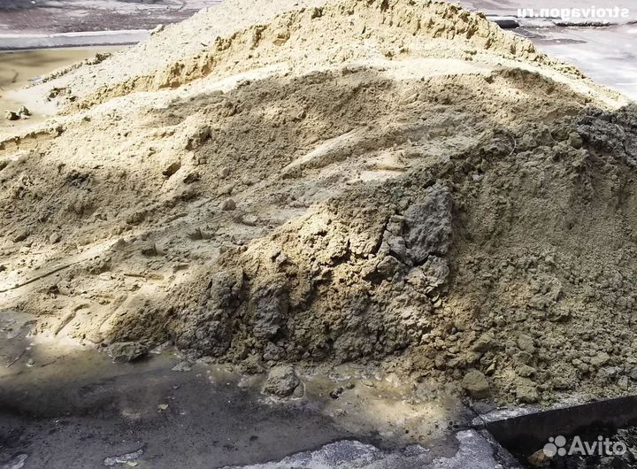 Песок карьерный намывной морской с доставкой