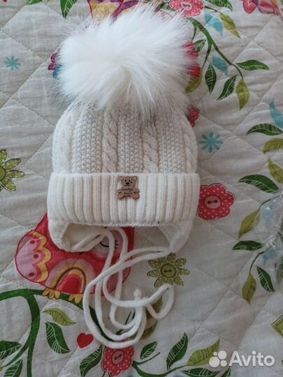 Шапка зимняя 1-3мес для младенца Русбубон