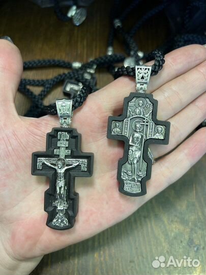 Крест нательный на гайтане Благоразумный разбойник