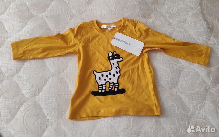 Лонгслив на мальчика новый 80