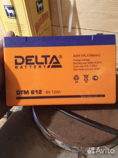 Аккумуляторная батарея Delta DTM 612 (6V / 12Ah)