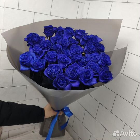Розы Букеты из Синих Роз с Доставкой 24/7