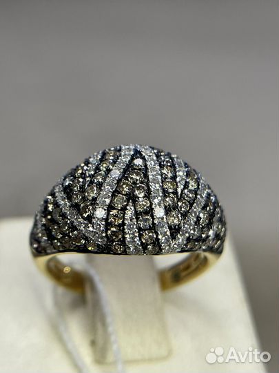 Золотое кольцо с бриллиантами