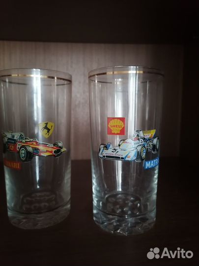 Стаканы Чехия машинки, фужеры свадебные, стопки