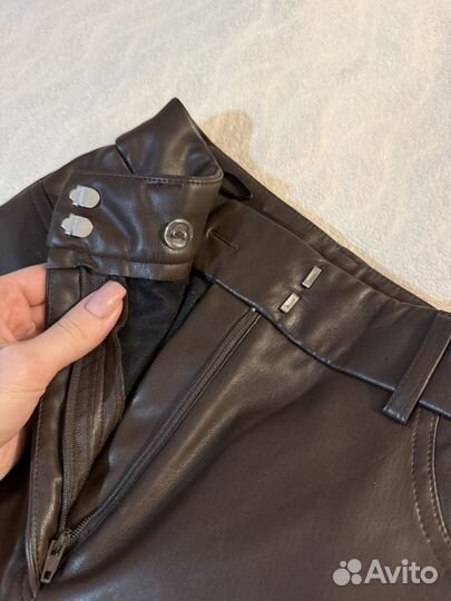 Брюки кожаные
