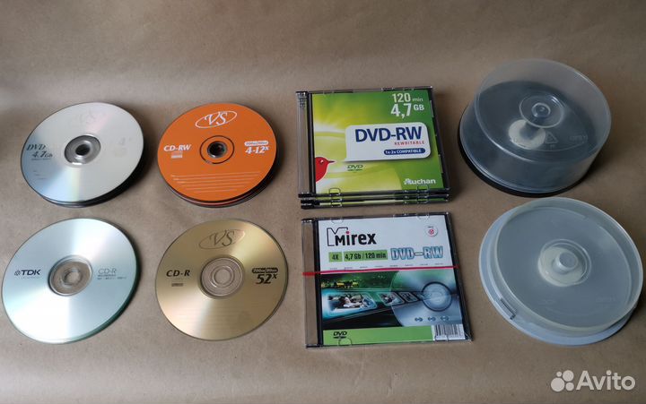 DVD и CD диски чистые