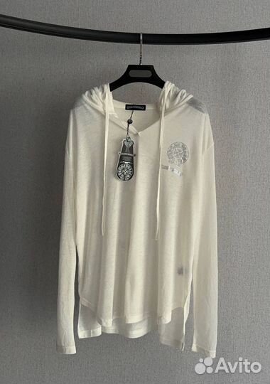 Лонгслив Chrome hearts c капюшоном