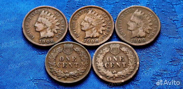 США монеты 1, 5, 10, 50 центов 1901-2022г