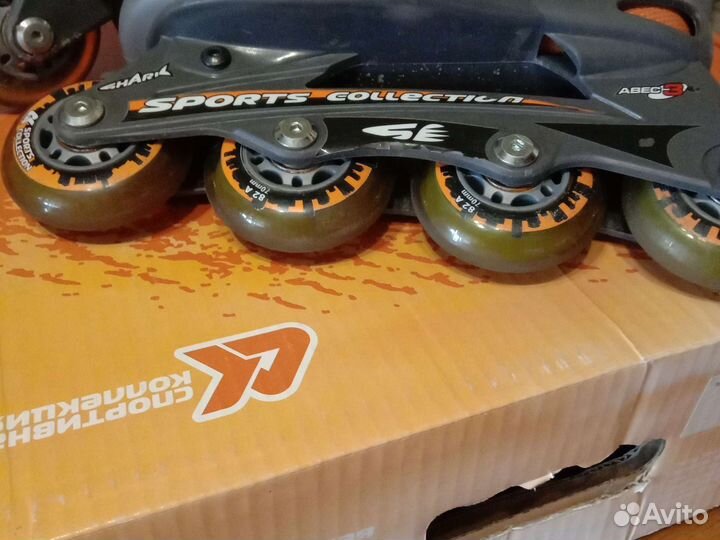 Роликовые коньки раздвижные Shark