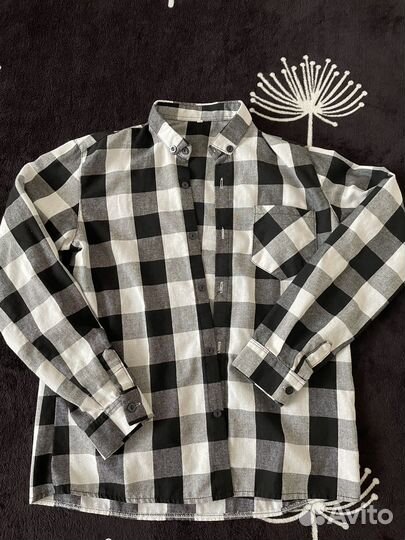 Рубашка в клетку для мальчика 152