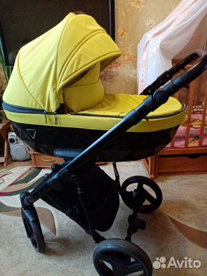 Коляска детская 2в1 Effole Lustre (yellow+Diamond)