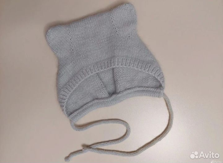 Чепчик с ушками медвежонка