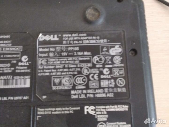 Ноутбук Dell на запчасти