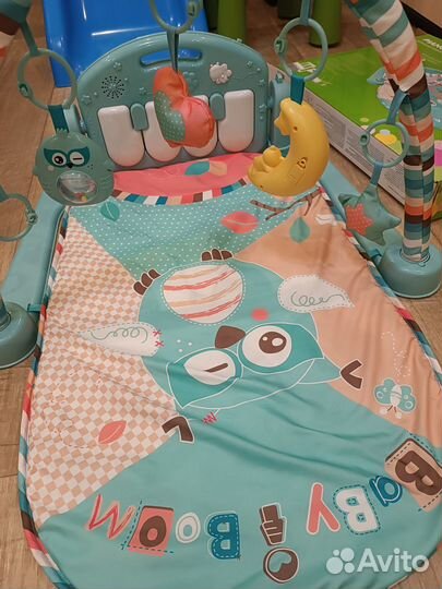 Детский развивающий коврик с пианино