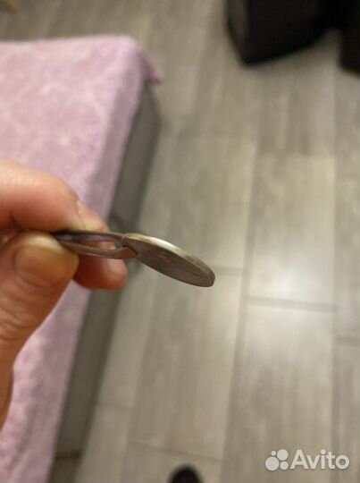 Монета 1 рубль брак