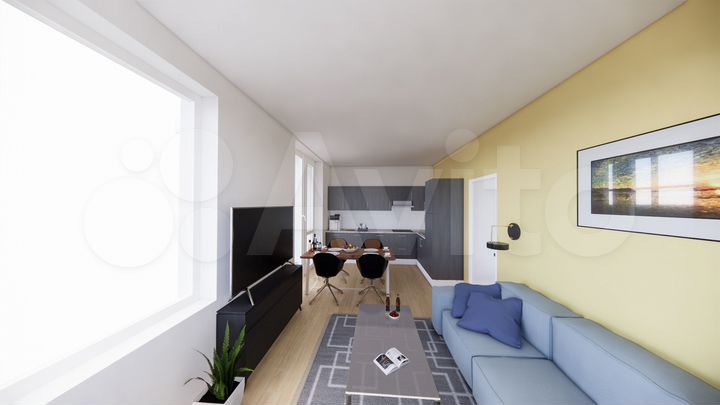 2-к. квартира, 60,9 м², 2/14 эт.