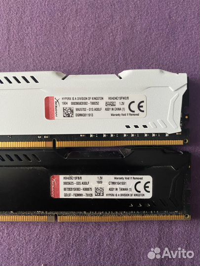 Оперативная память ddr4 hyperx fury 8gb