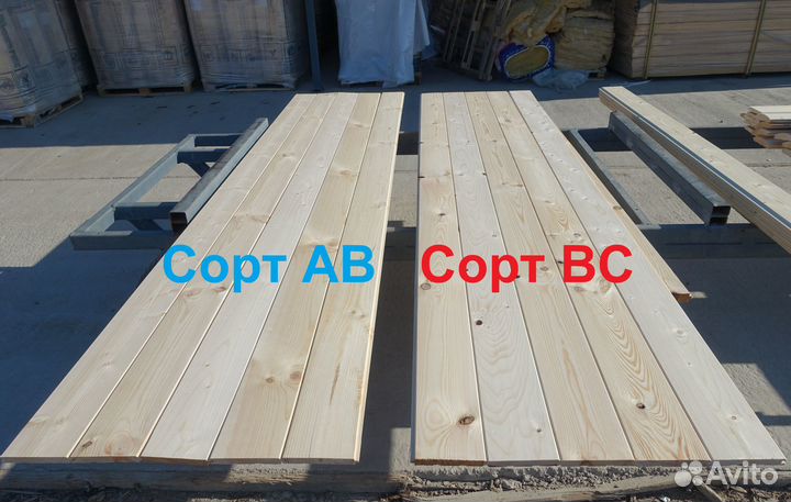 Имитация Бруса на Бытовки 17х142х2950мм Сорт Вс