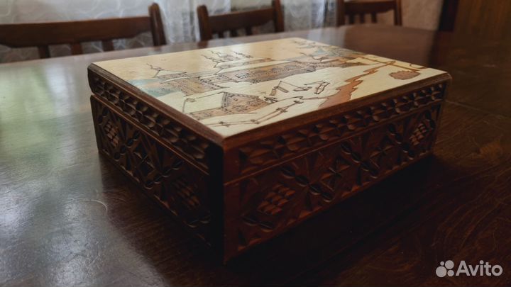 Шкатулка деревянная СССР