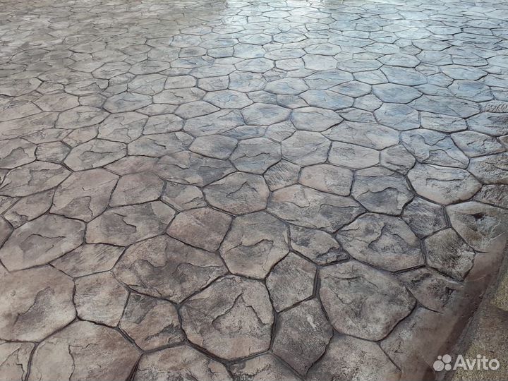 Печатный бетон