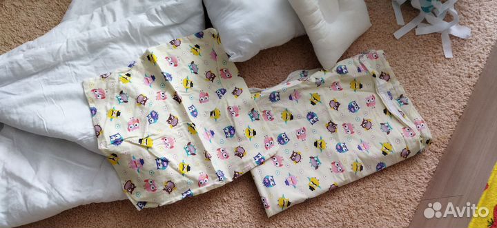 Бортики в детскую кроватку с одеялом бу