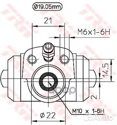 Цилиндр тормозной audi 80/VW caddy/G2/G3/passat