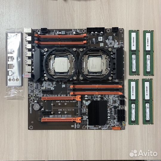 Комплект Xeon 2670v3 x2 / X99 Dual / 16gb ddr4