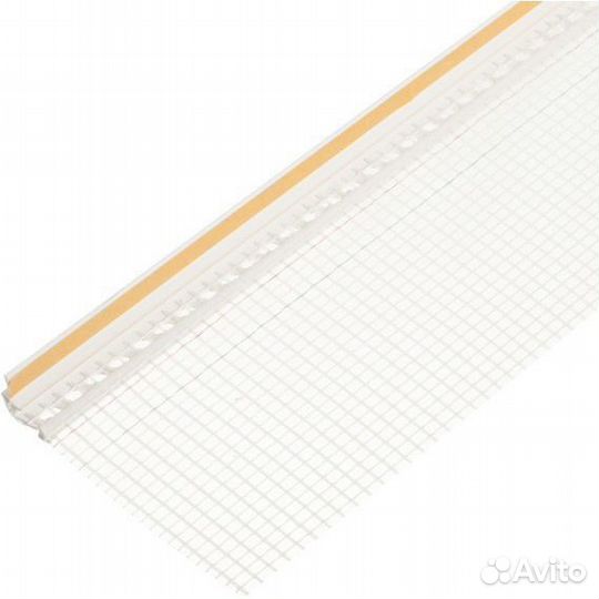 Профиль оконный самоклеящийся с сеткой 6мм 2.4м