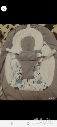 Шезлонг детский с вибрацией