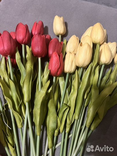 Цветы искусственные тюльпаны