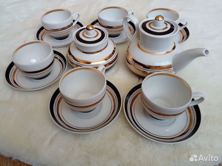 Чайный сервиз фарфор Вербилки