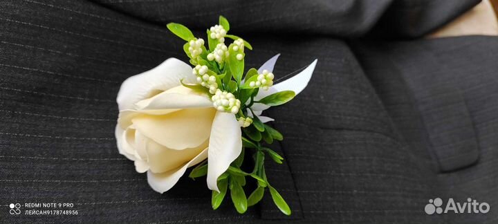 Свадебные бутоньерки повязки браслеты