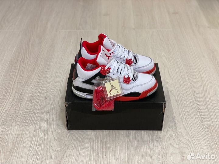 Кроссовки Air Jordan 4 Fire Red (36-45)