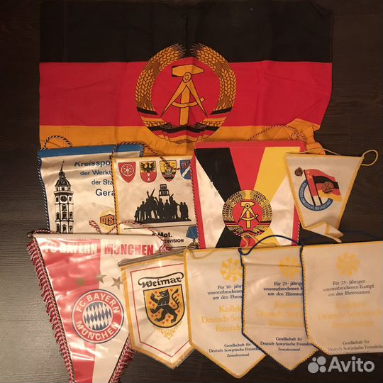 Гдр DDR флаг, вымпелы и значок