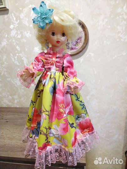 Кукла СССР редкая юля Неринга Литовская сср