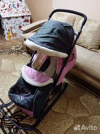 Санки коляска ника 7-1