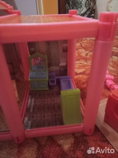 Кукольный домик с мебелью большой