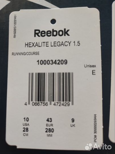 Кроссовки Reebok Hexalite 43р