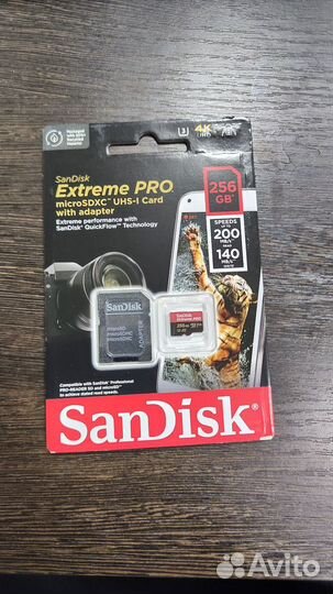 Sandisk Extreme Pro 256Gb Карта памяти MicroSD