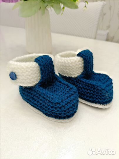 Пинетки вязаные детские
