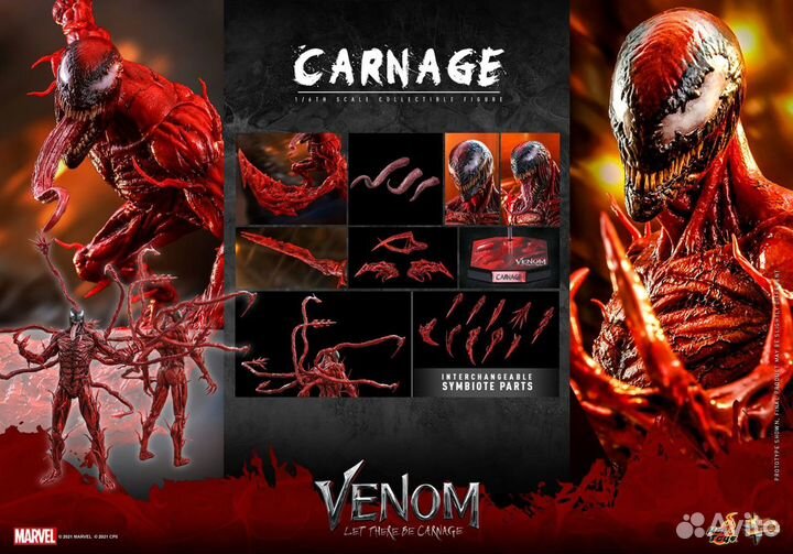 Hot toys MMS620 626 venom Веном и carnage Карнаж