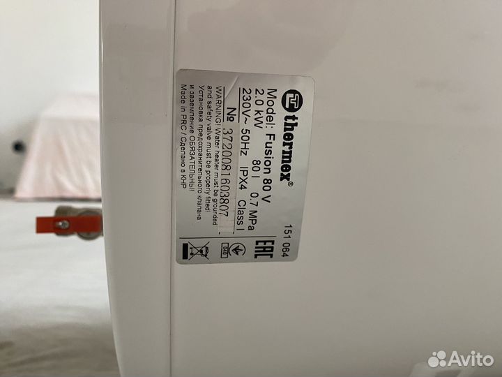 Новый водонагреватель thermex fusion 80 v