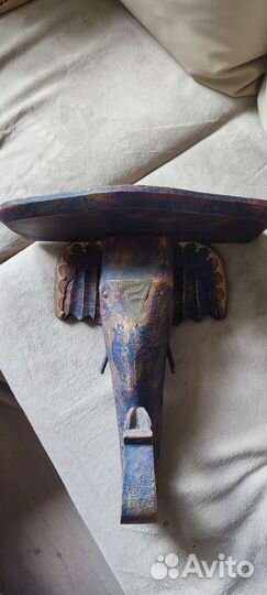 Интерьерный слон- полка