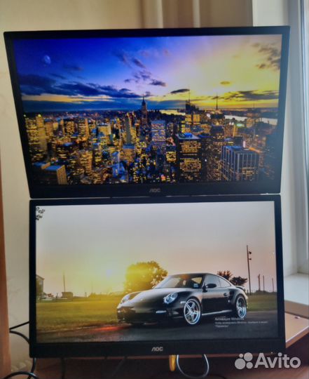 Монитор 24 дюйма(2 шт). Информационная панель