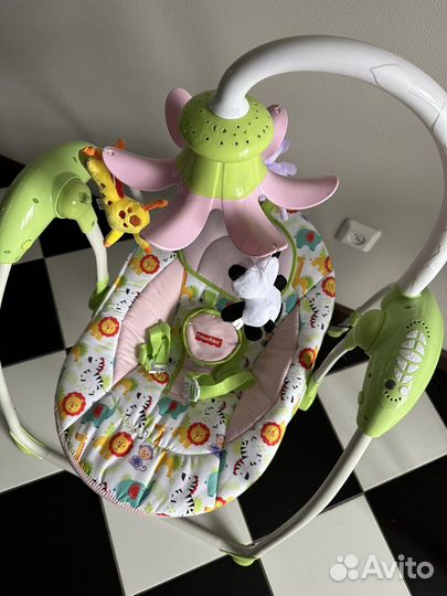 Электронные качели fisher price