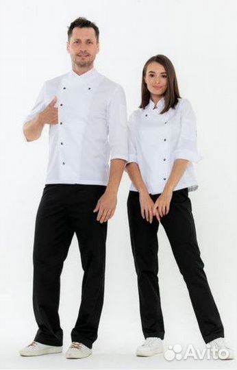 Китель черный поварской