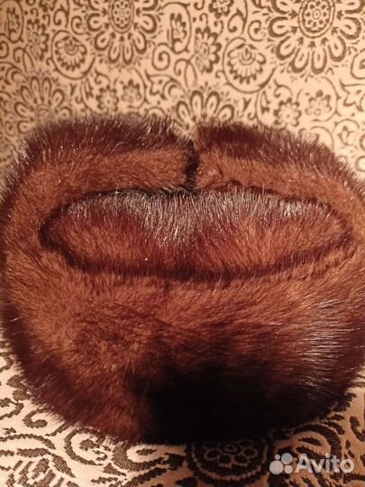 Норковая шапка мужская ушанка